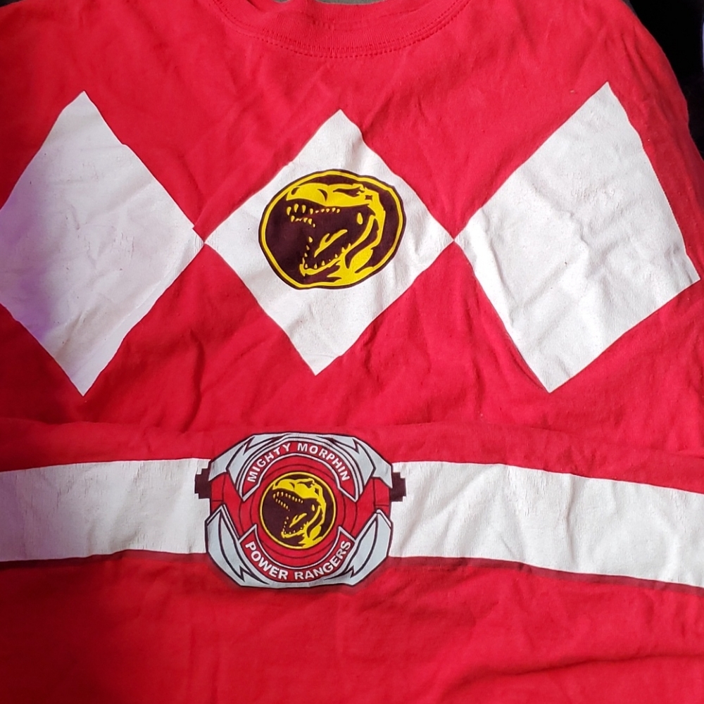 Red power ranger shirt